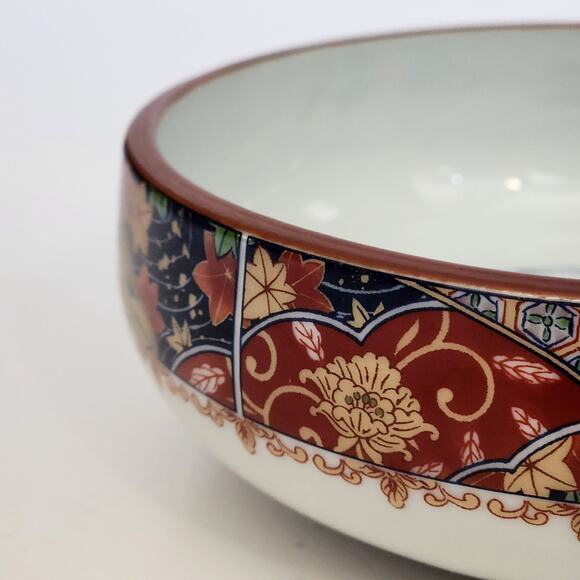 Vintage 1960s Japanese Imari Set of 5 Porcelain Soup / Rice Bowls – Gold Signed - Picture 8 of 10